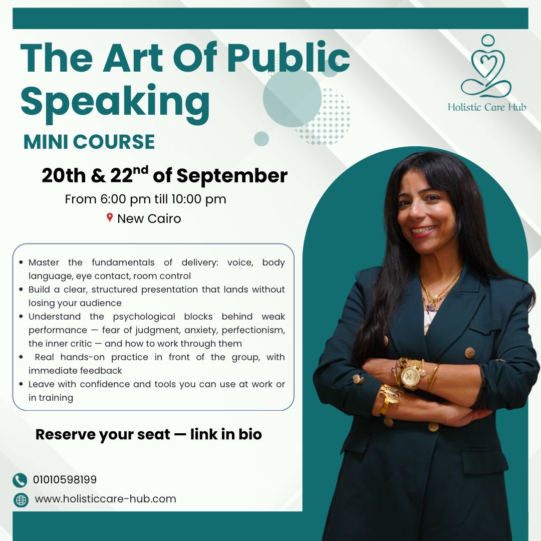The Art Of Public Speaking  main photo from Holistic Care Hub corporate wellness event